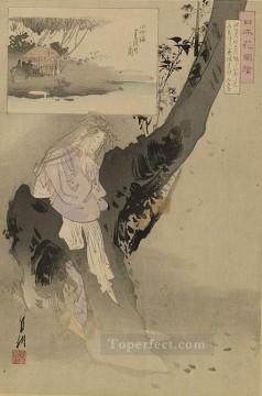 尾形月耕 Painting - 日本花図会 1896 4 尾形月光浮世絵